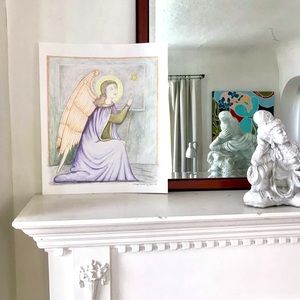 Archangel Michael Drawing Original Art